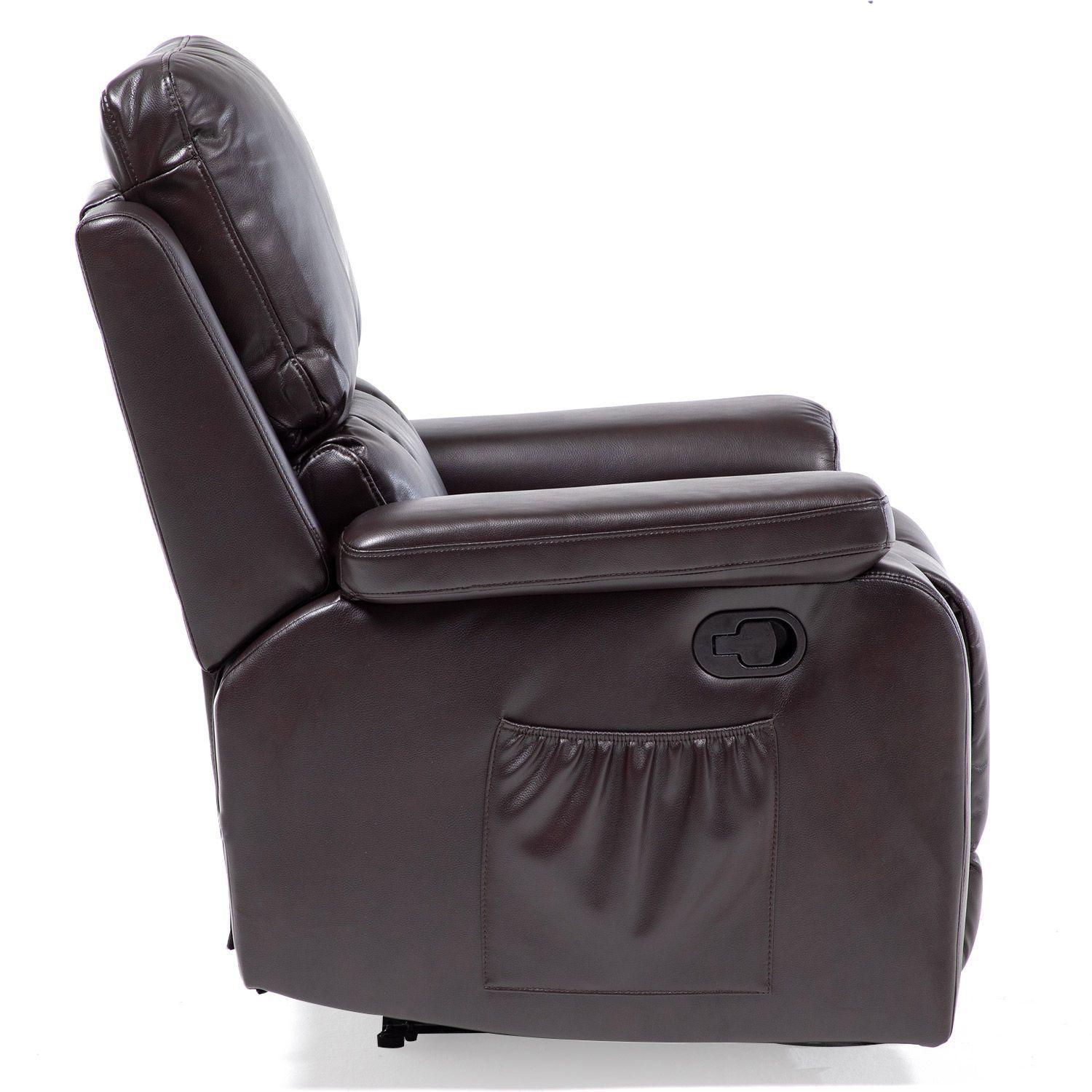 Bergere reclinable 8 puntos de vibromasaje, calefaccion y control remoto-5