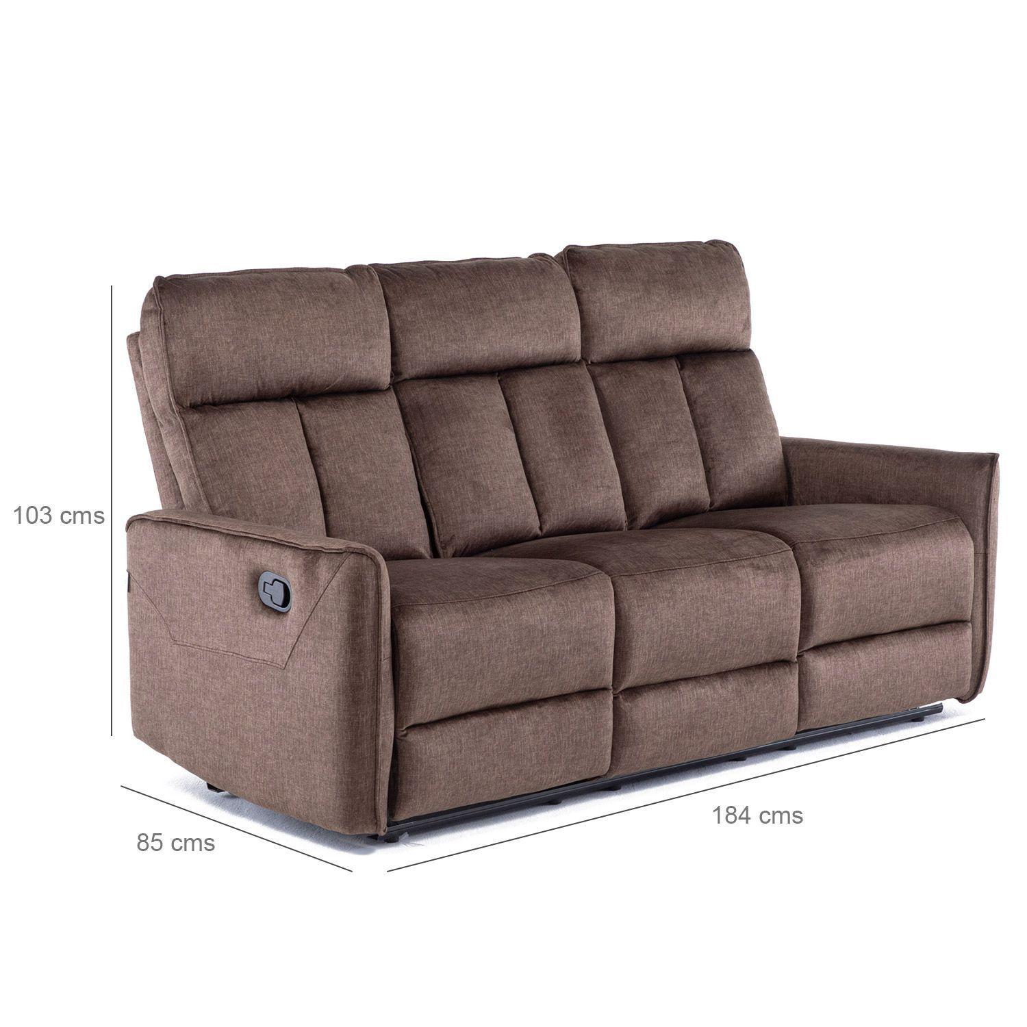 SILLON RECLINABLE COFFEE MONACO CON POSAVASOS-3