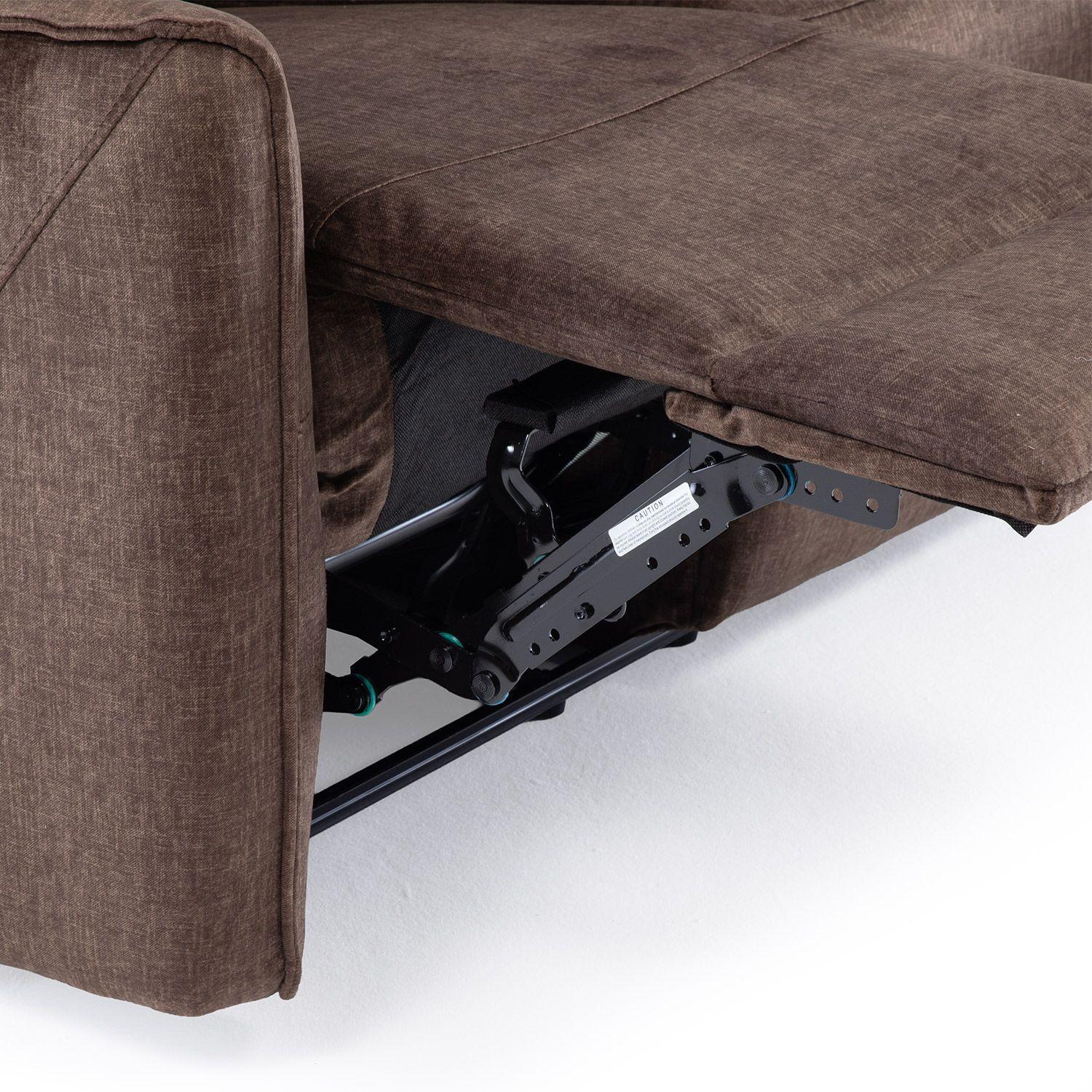 SILLON RECLINABLE COFFEE MONACO CON POSAVASOS-6