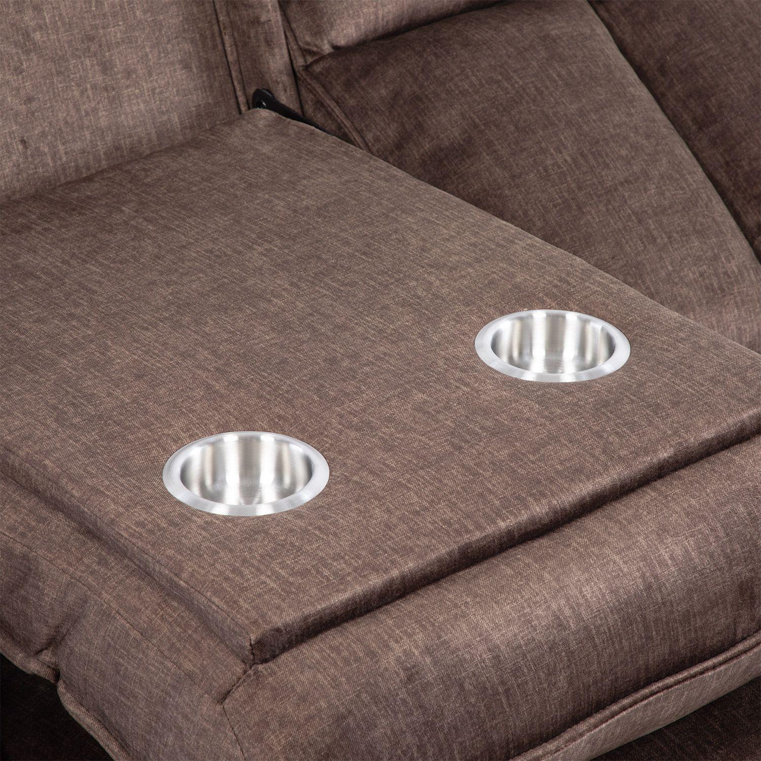 SILLON RECLINABLE COFFEE MONACO CON POSAVASOS-7