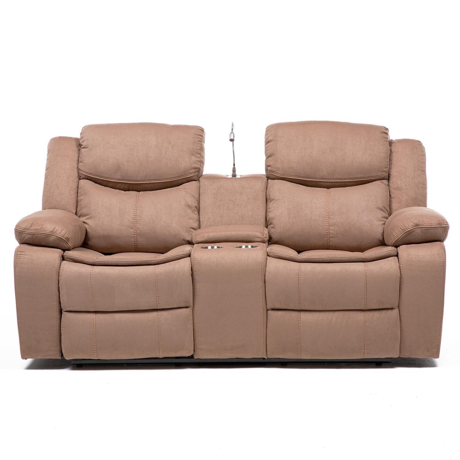 Sofa Mocha electrico automatico + usb + lampara + cajon invisible color mocha-7