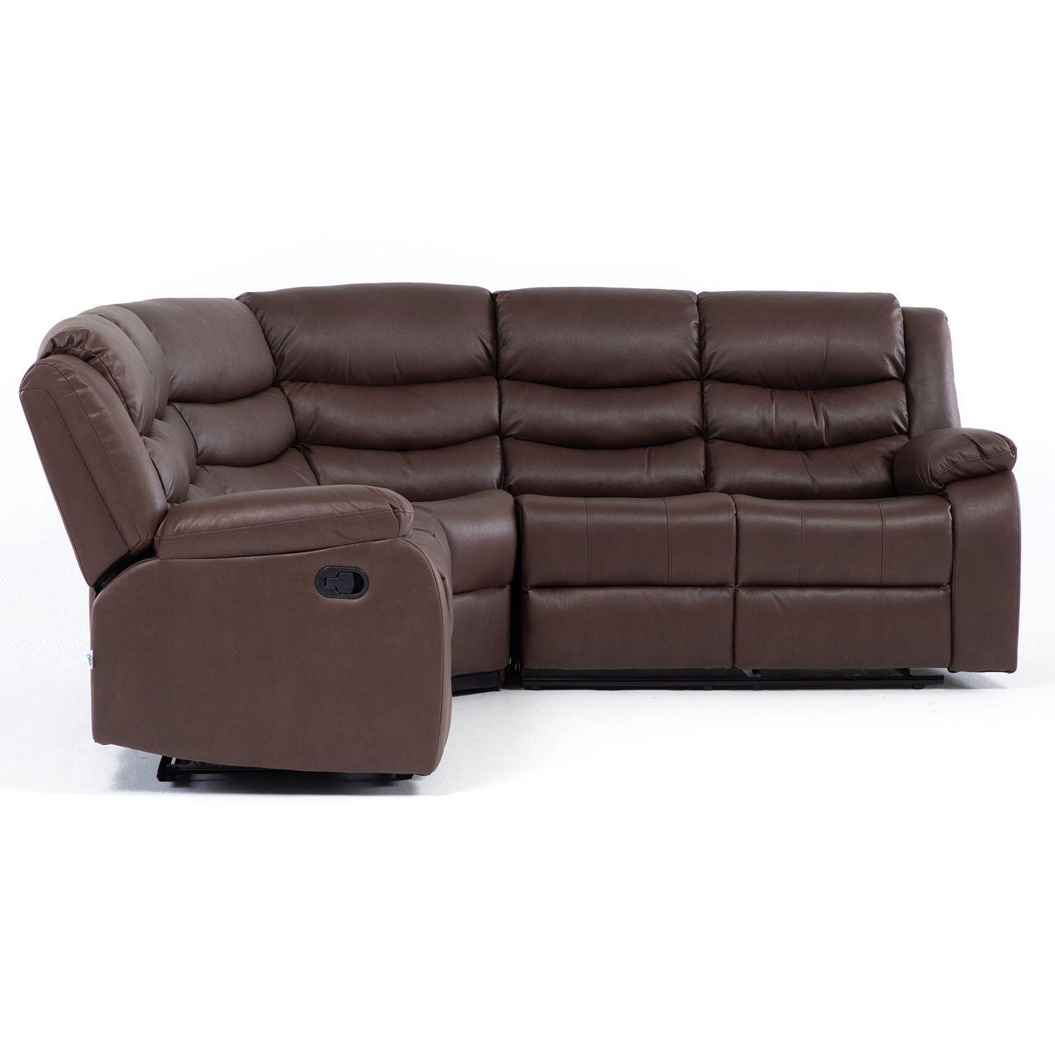 Seccional Reclinable Curvo Moorsh Posavasos de aluminio-3