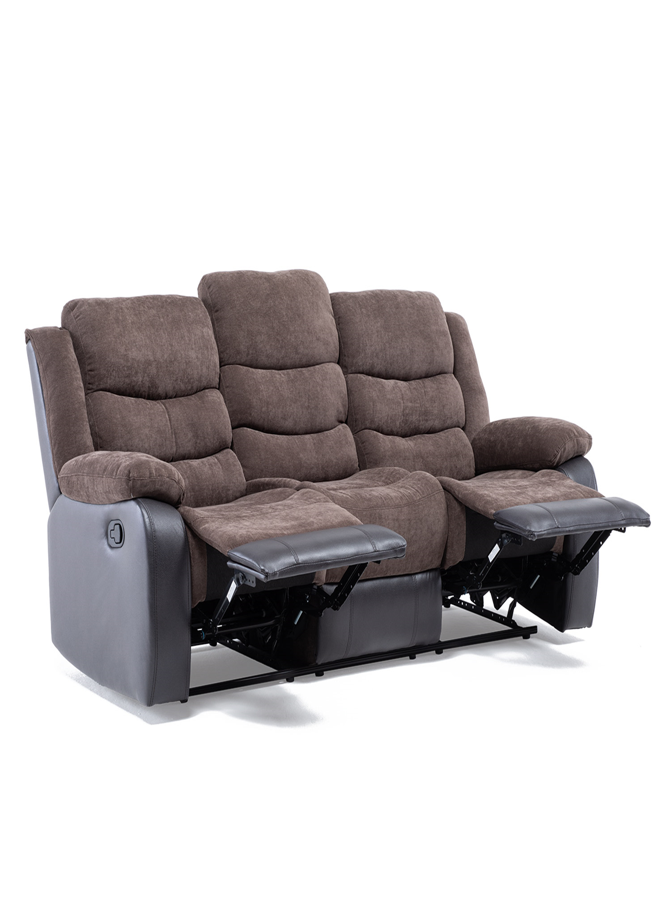 SOFA RECLINABLE 3 CUERPOS REBECCA + POSAVASOS DE ALUMINIO-4