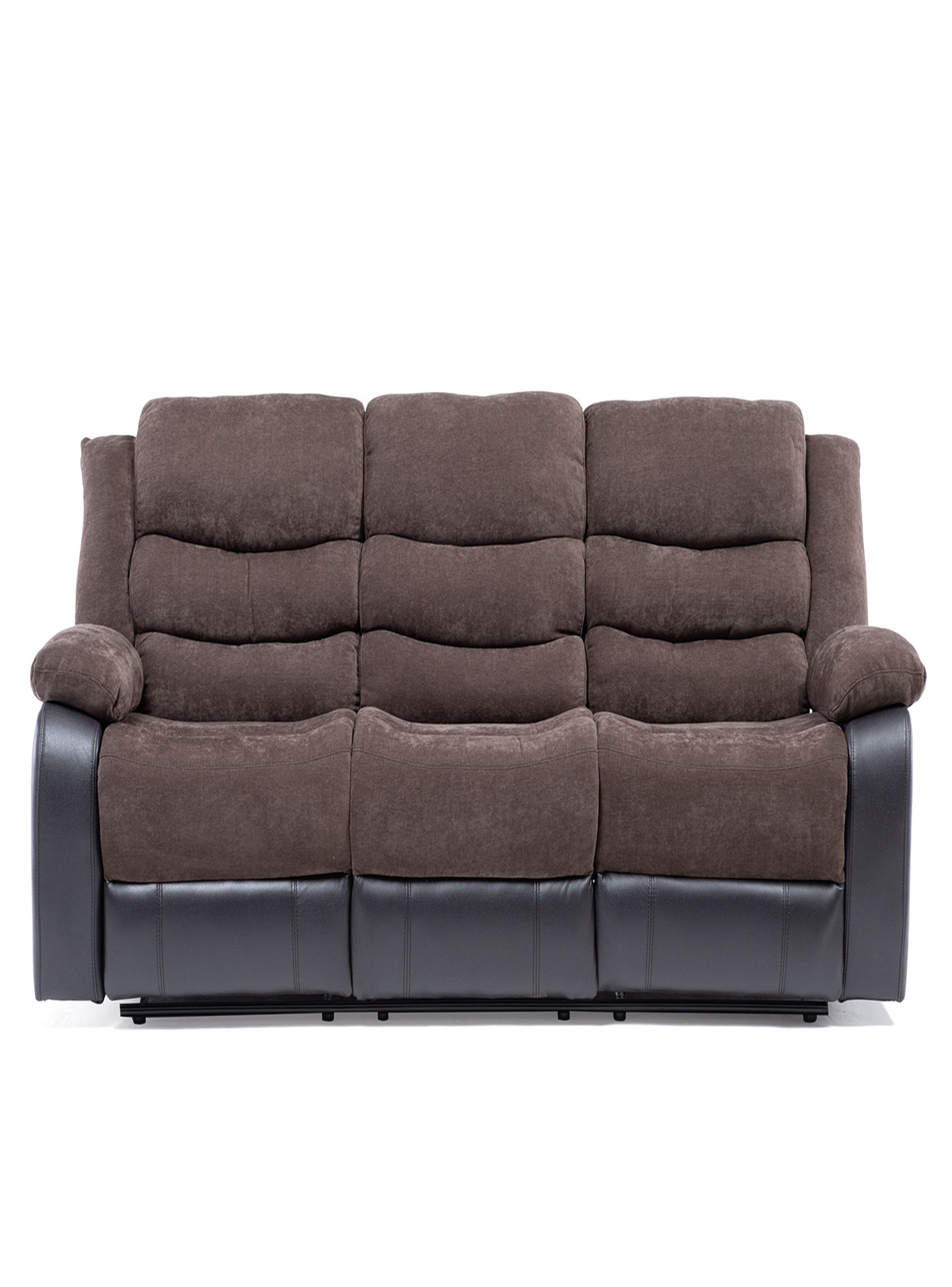 SOFA RECLINABLE 3 CUERPOS REBECCA + POSAVASOS DE ALUMINIO-6