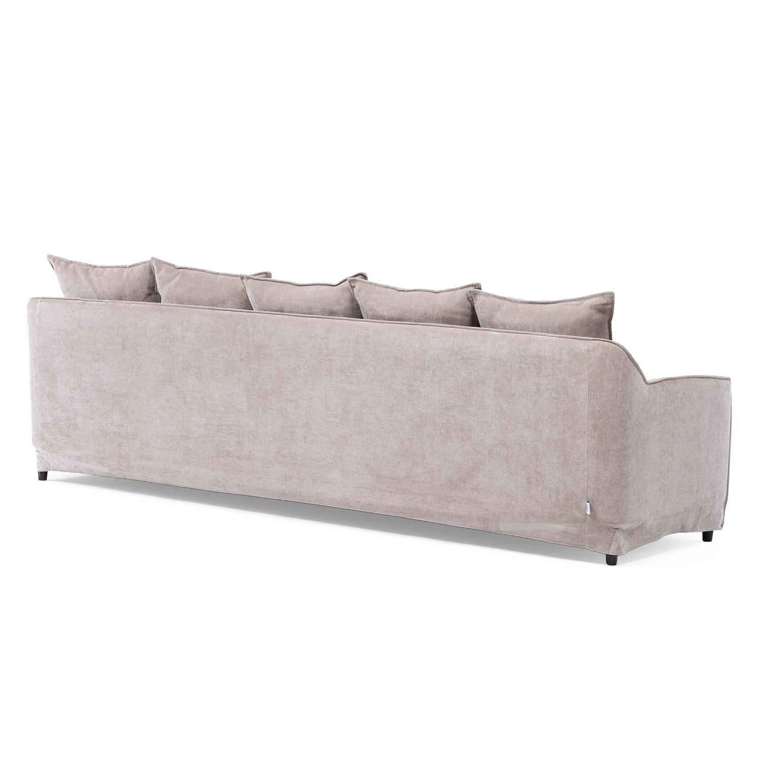 Seccional Siena beige con chaise reversible-5