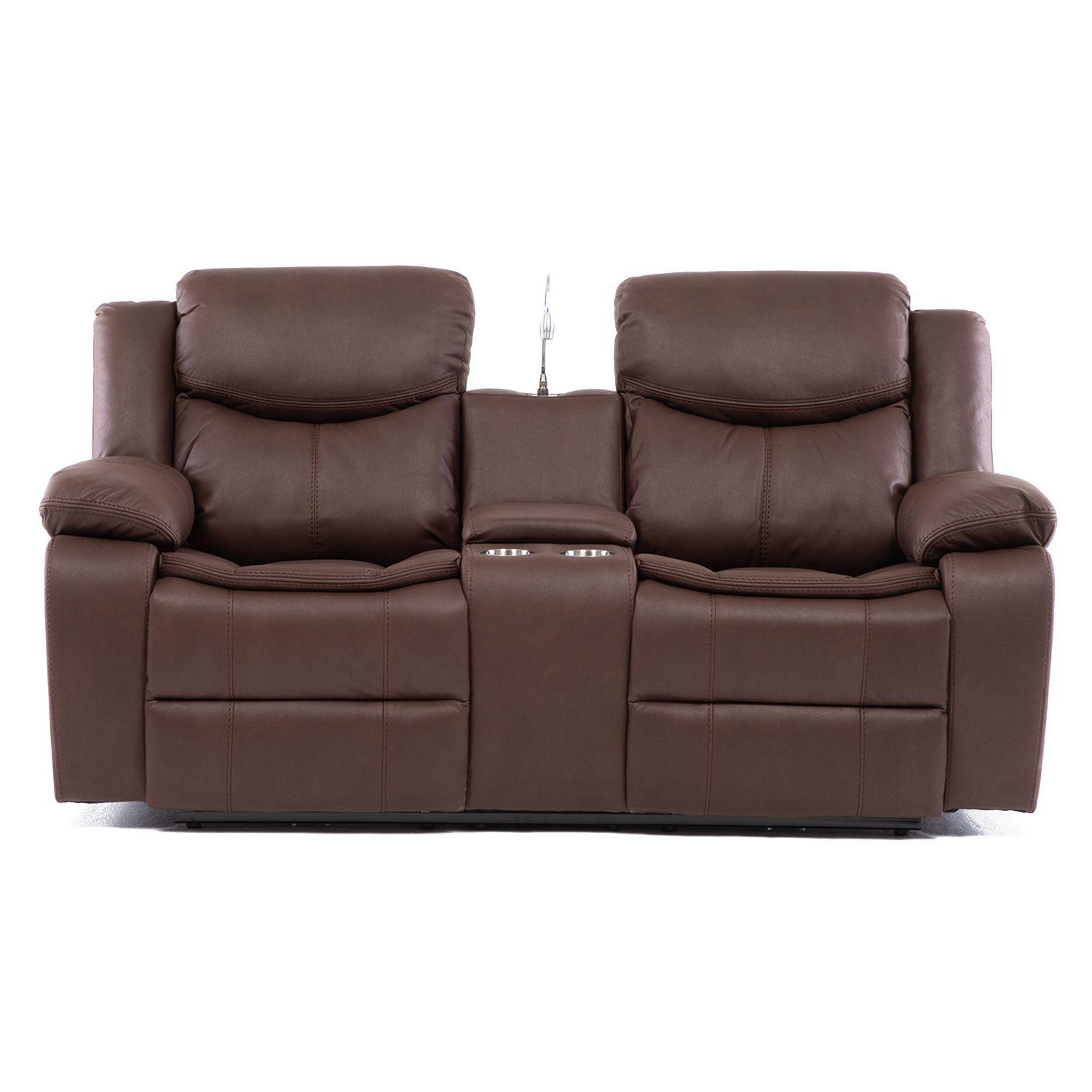 SOFA BILBAO 2 CUERPOS ELECTRICO CON POSAVASOS + LAMPARA + USB-2