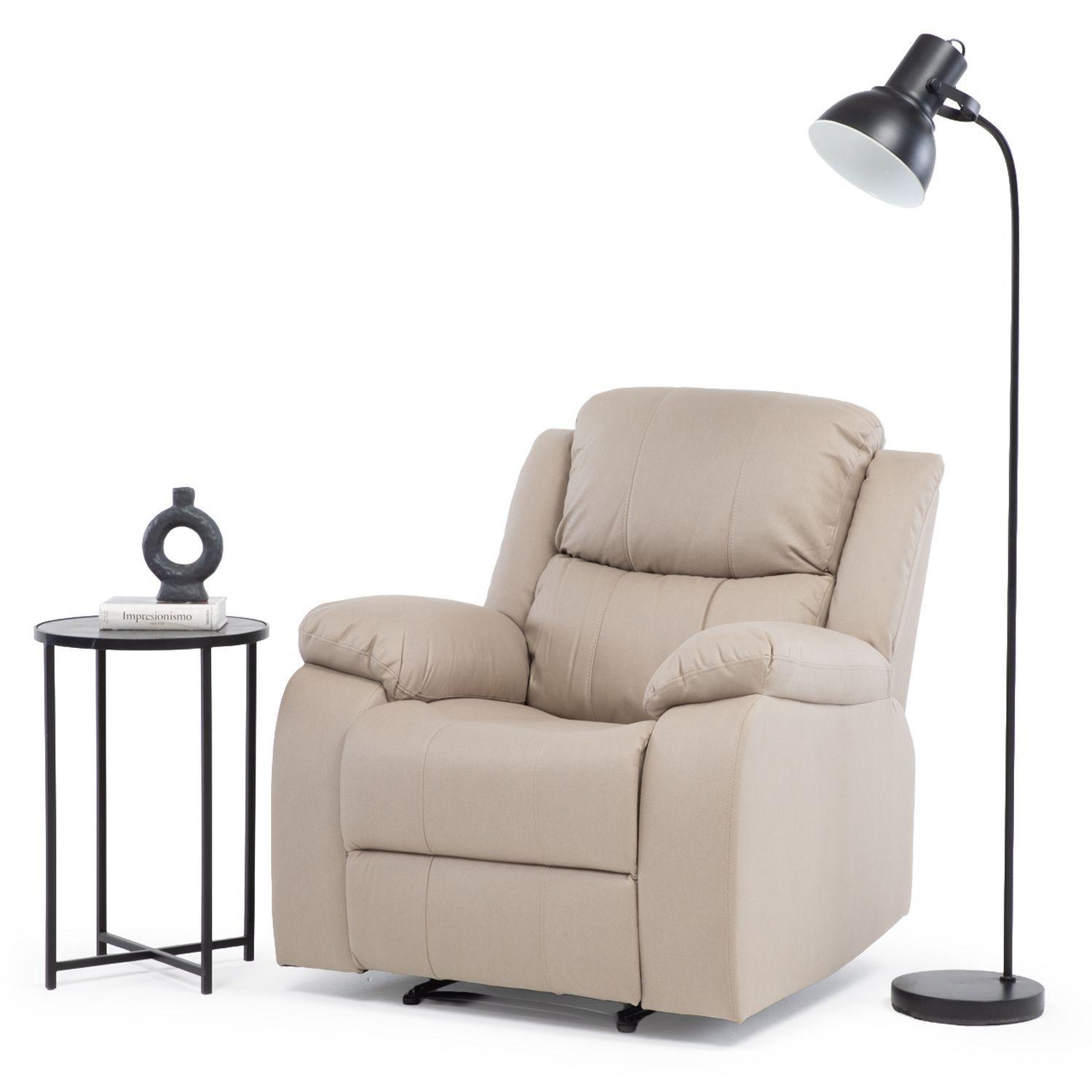 BERGERE RECLINABLE PU ISABEL BEIGE-2