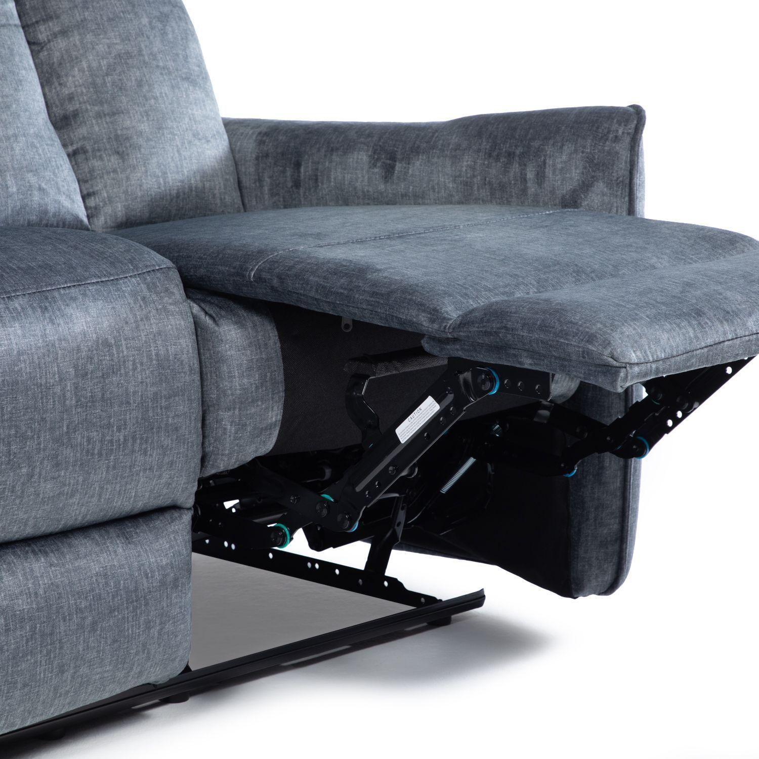 SILLON RECLINABLE VELVET GREY MONACO CON POSAVASOS-3