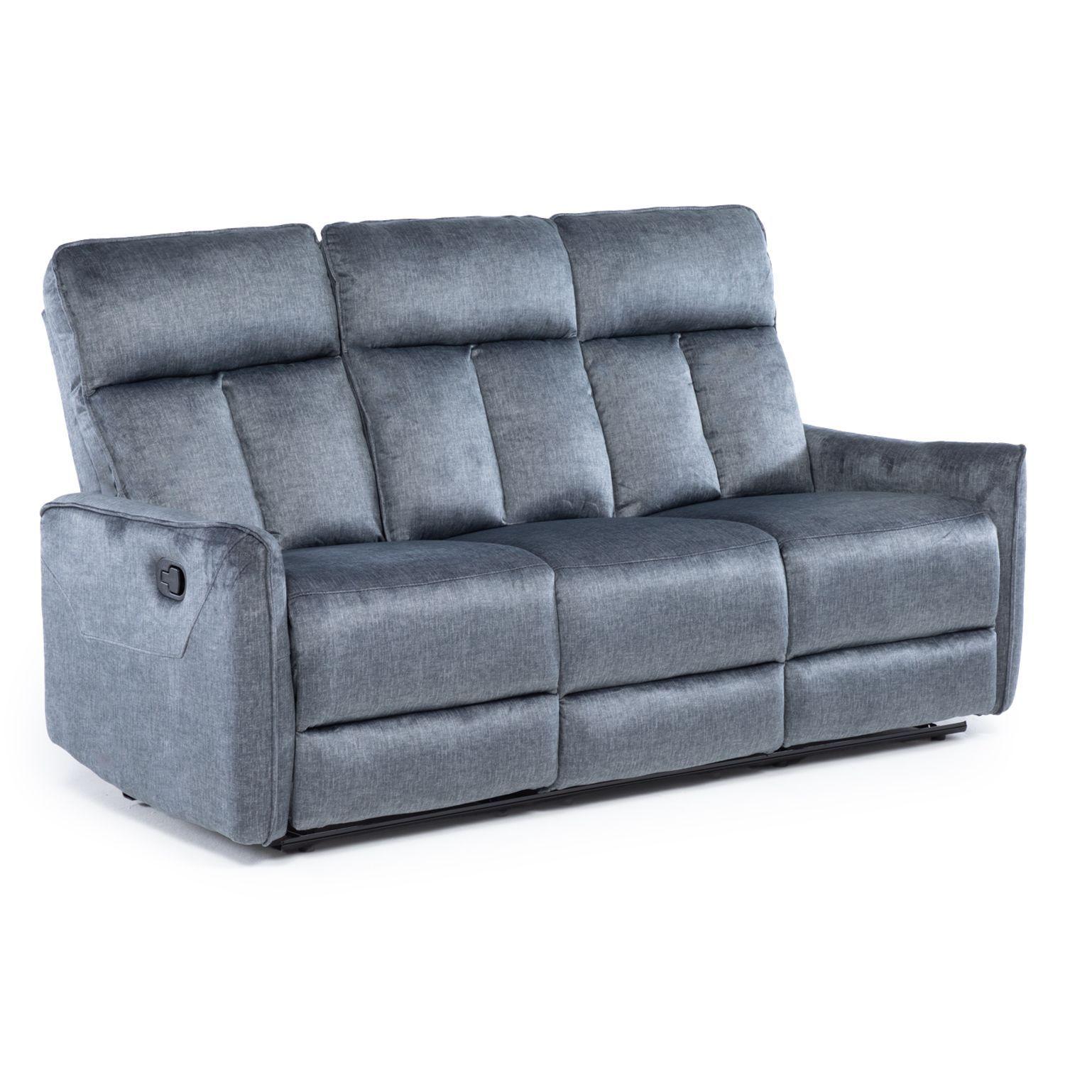 SILLON RECLINABLE VELVET GREY MONACO CON POSAVASOS-5