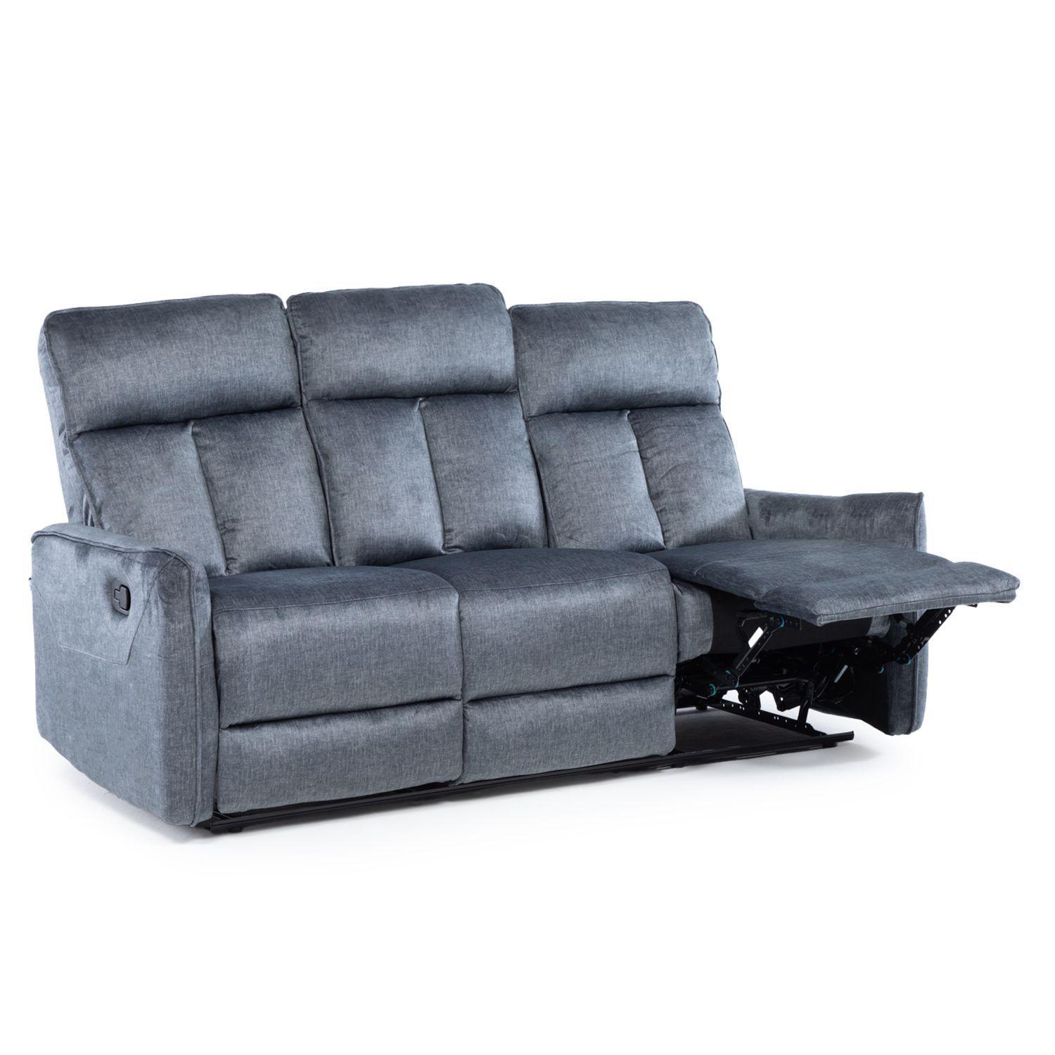 SILLON RECLINABLE VELVET GREY MONACO CON POSAVASOS-6
