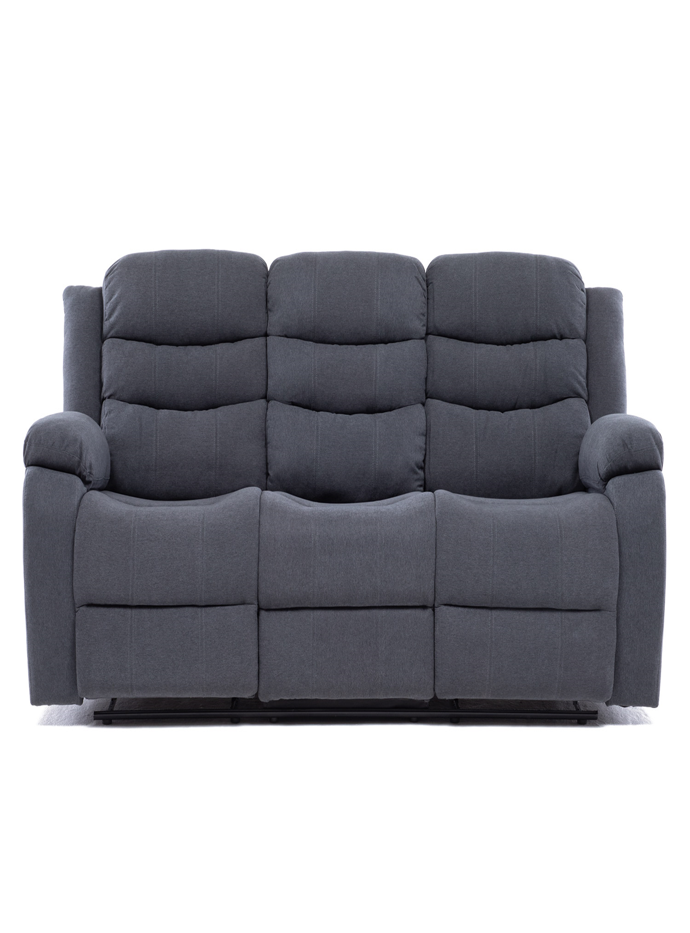 SOFA RECLINABLE SANTI GREY CON POSAVASOS-2
