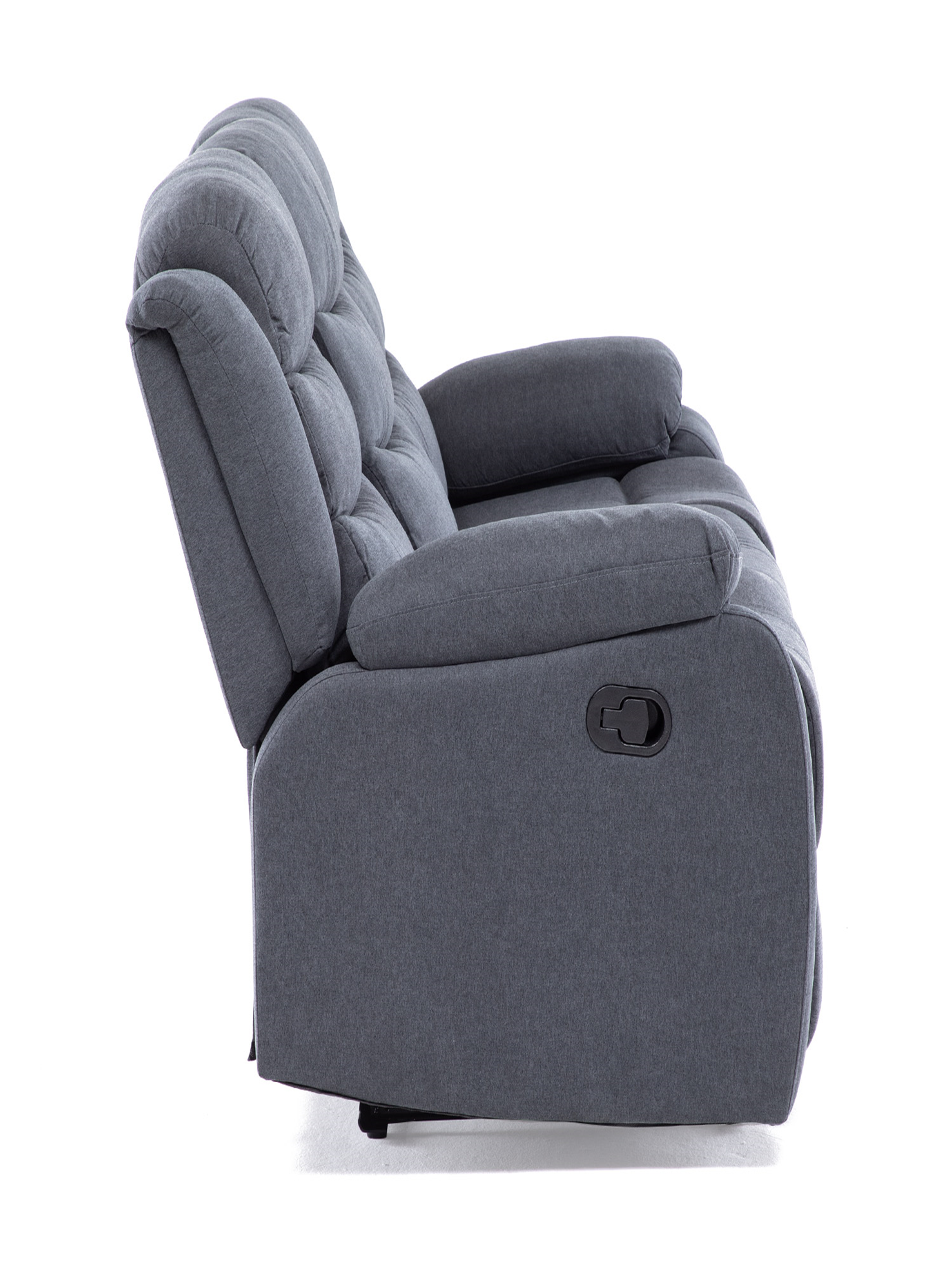 SOFA RECLINABLE SANTI GREY CON POSAVASOS-3