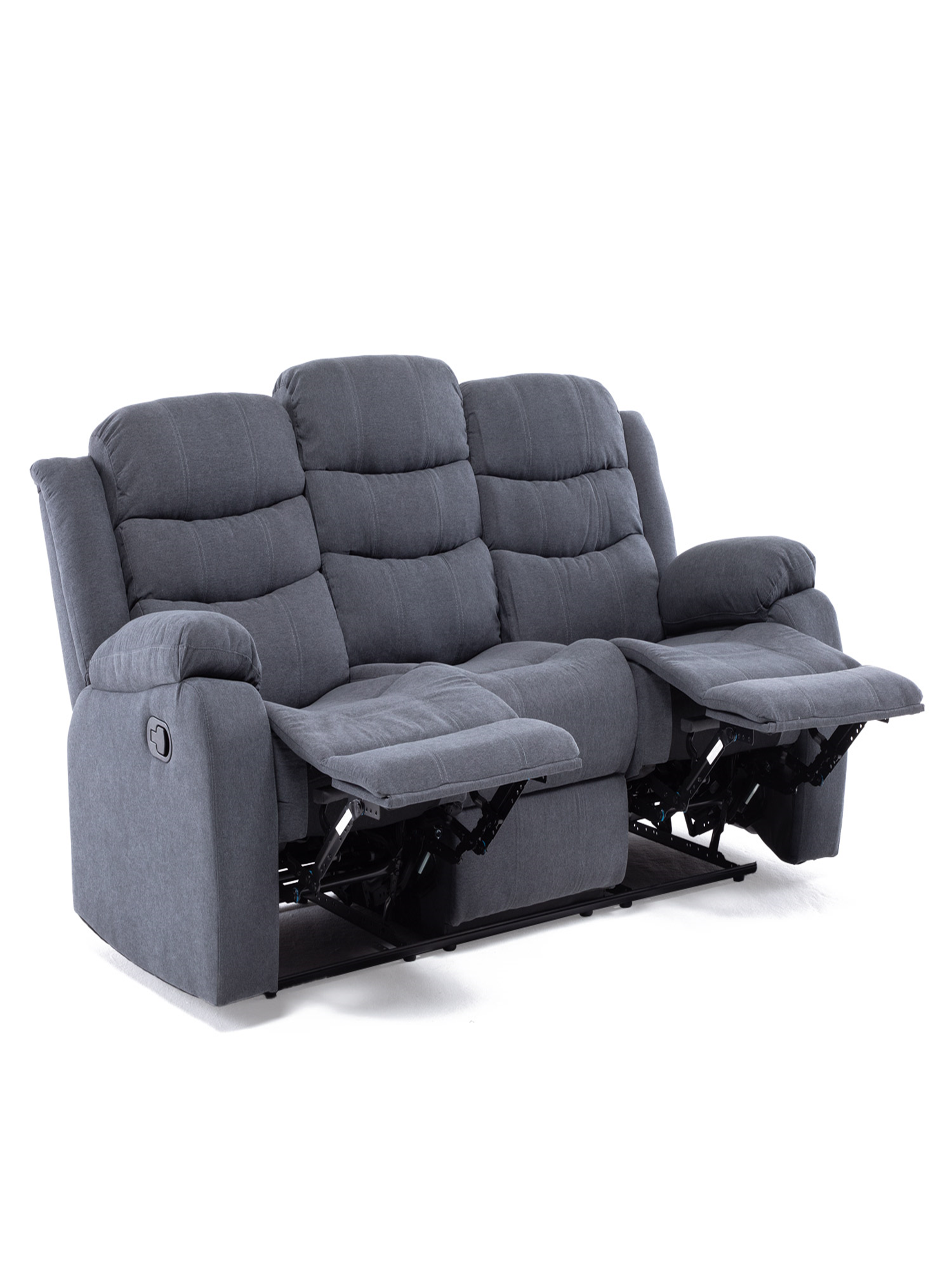 SOFA RECLINABLE SANTI GREY CON POSAVASOS-5