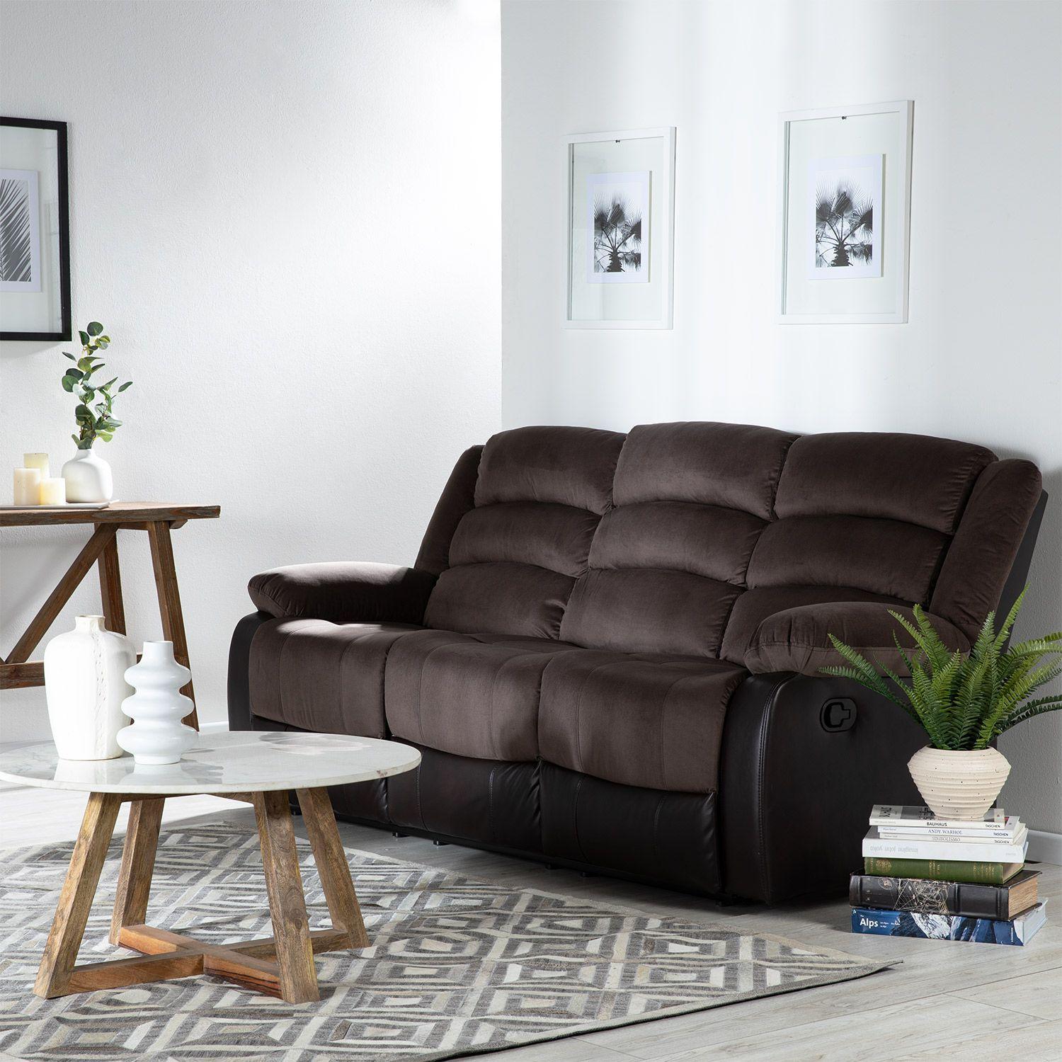 SOFA RECLINABLES 3 CUERPOS  BROWN BITELA -2