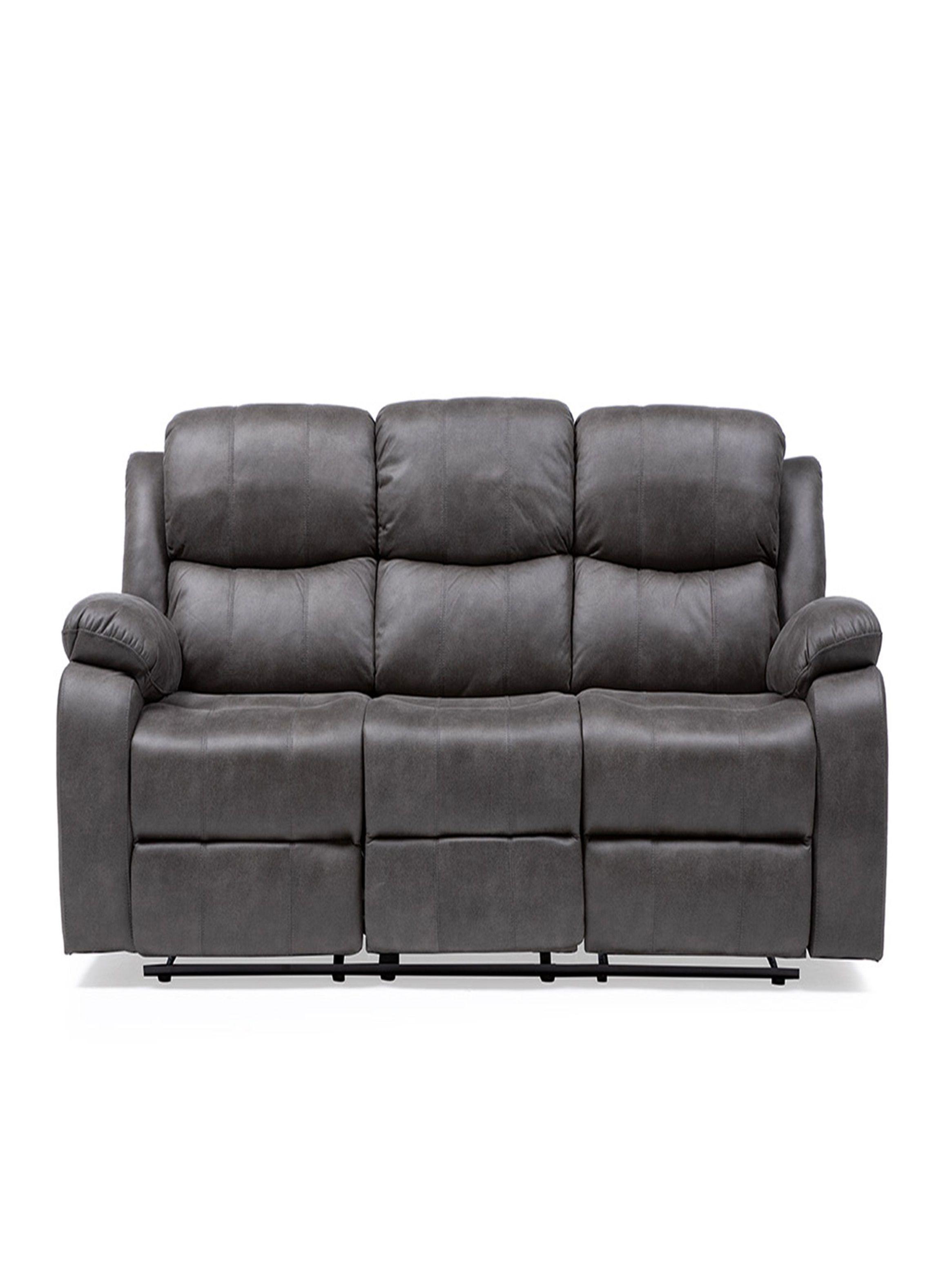 SOFA RECLINABLE CON POSAVASOS 3 CUERPOS ISABEL GREY-3