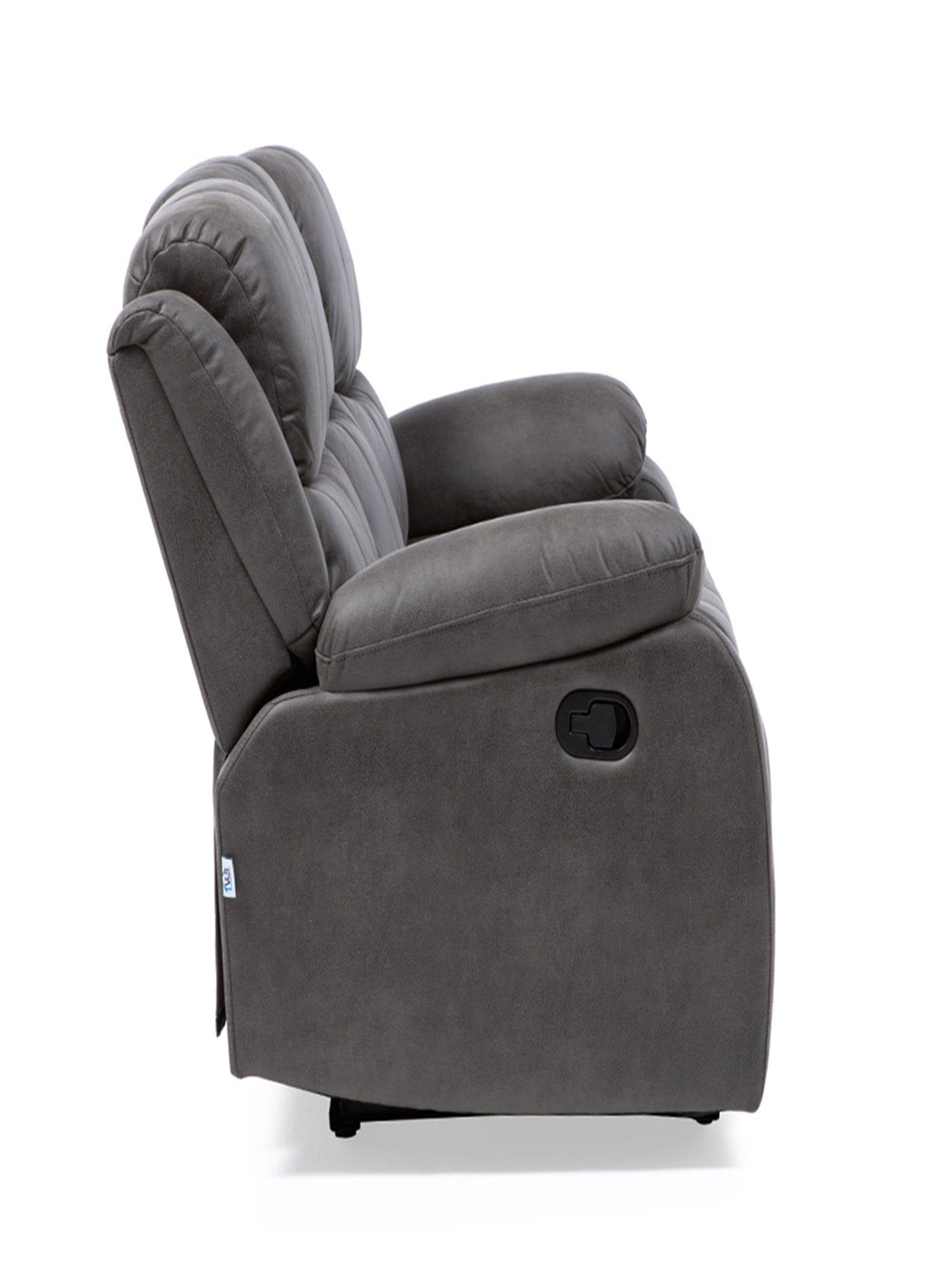 SOFA RECLINABLE CON POSAVASOS 3 CUERPOS ISABEL GREY-5