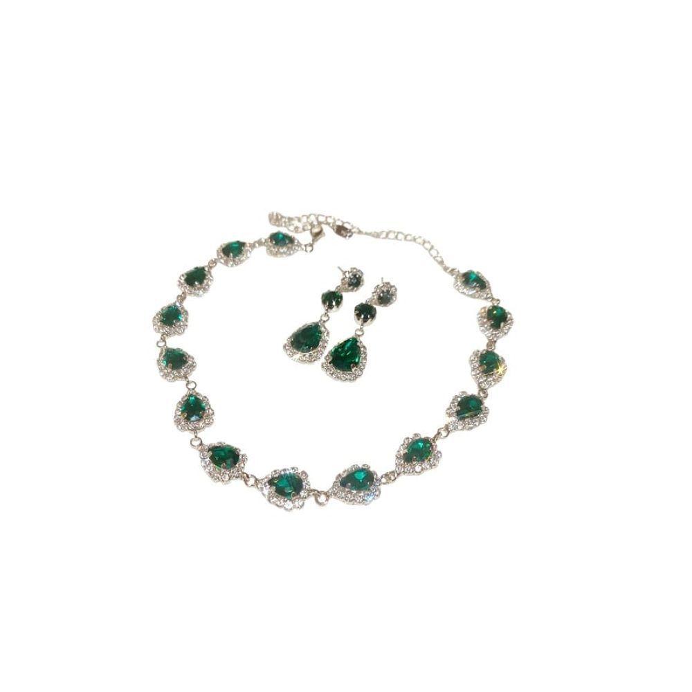 CONJUNTO ALEACIÓN CHOKER GOTAS ESME-0