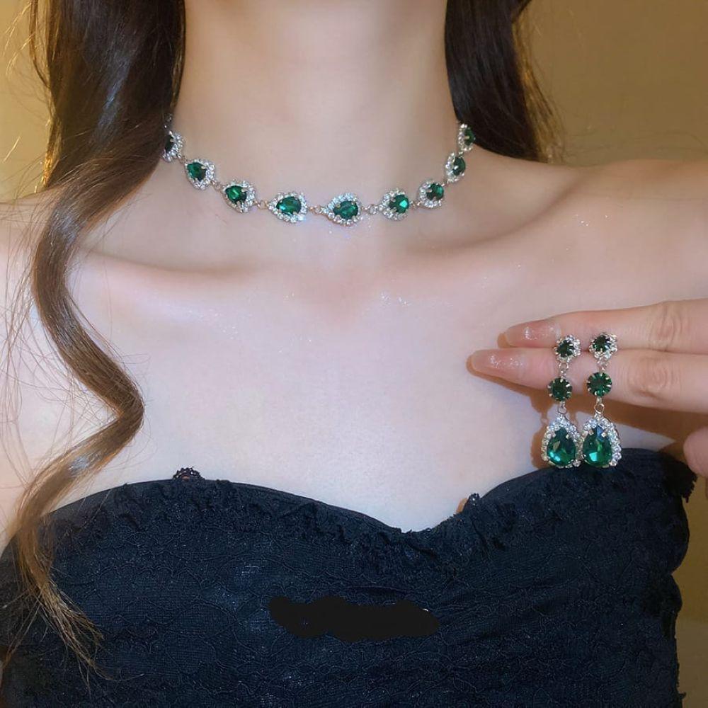 CONJUNTO ALEACIÓN CHOKER GOTAS ESME-2