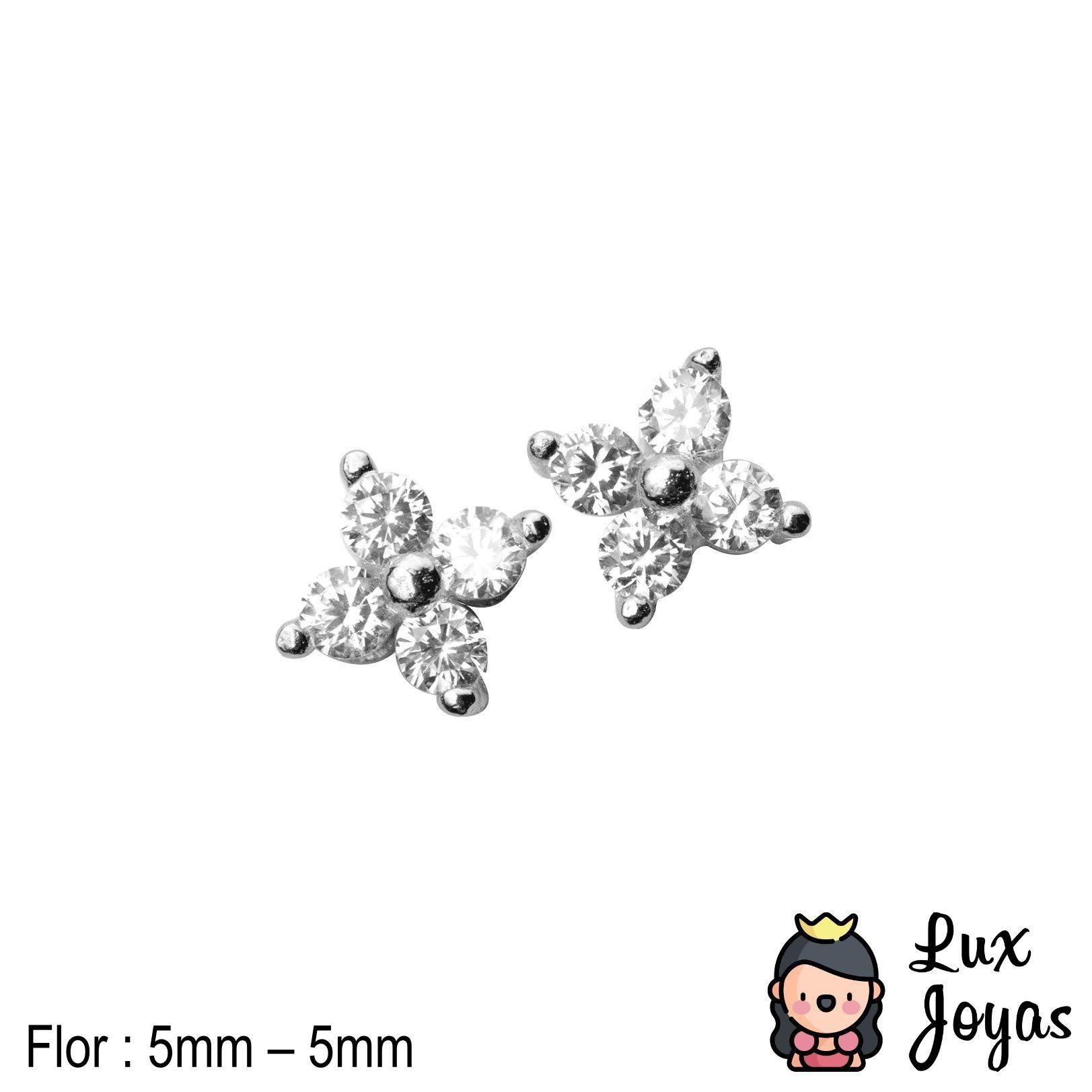 Aros Plata 925 Flor 4 Pet Bri-2