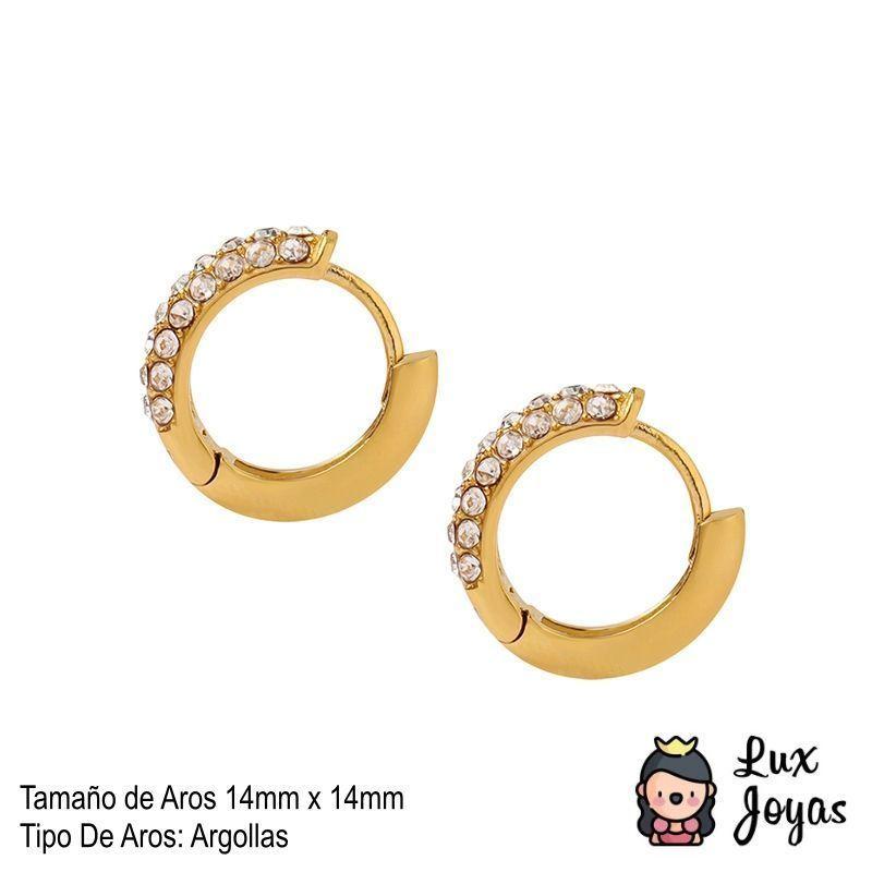 Aros Baño Oro Amarillo 18k Argollas Circones-3