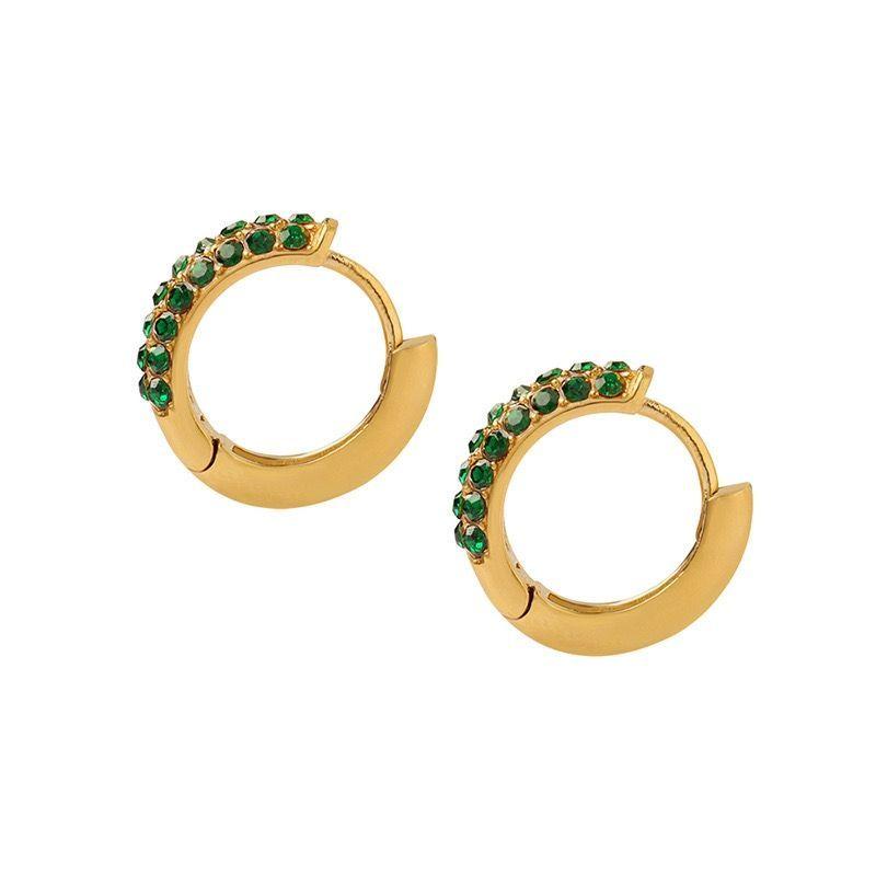 Aros Baño Oro Amarillo 18k Argollas Circones-0
