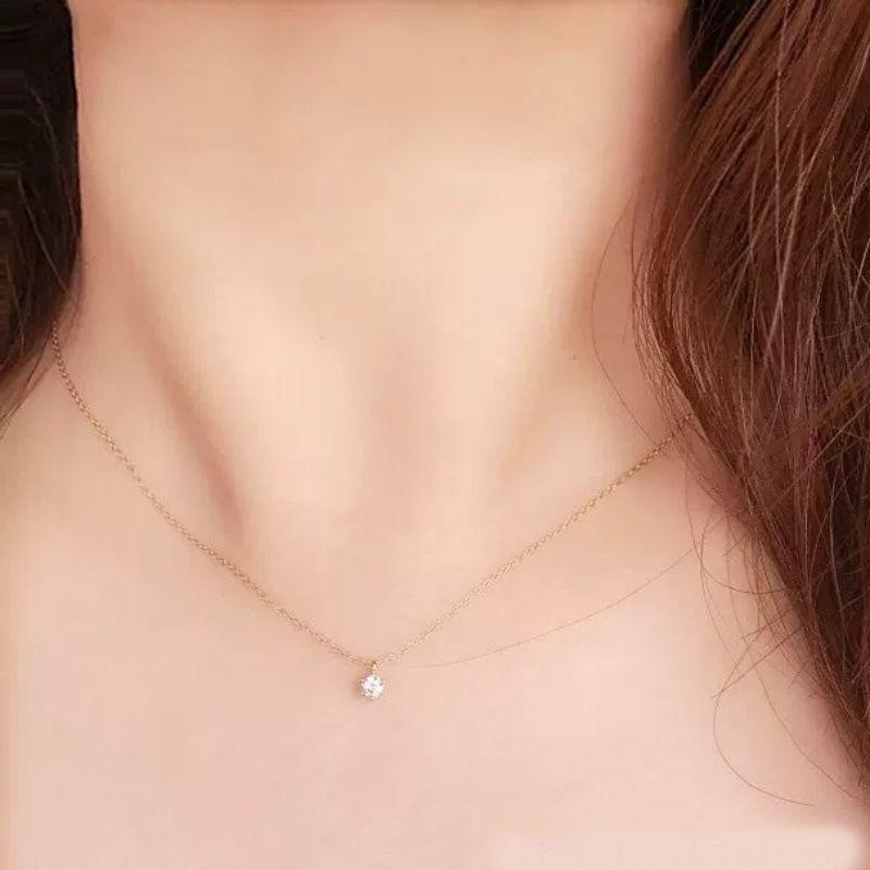 Collar Plata 925 Punto De Luz 45cm-1