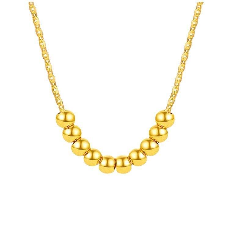 Cadena Eslabones Oro Amarillo 18k Pelotitas 18k-0