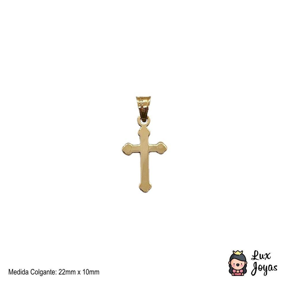 Colgante Cruz Lisa Oro 18k-2
