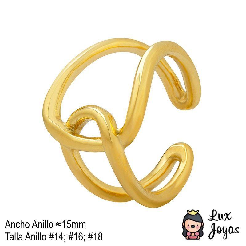 Anillo Baño Oro 18k Diseño-3