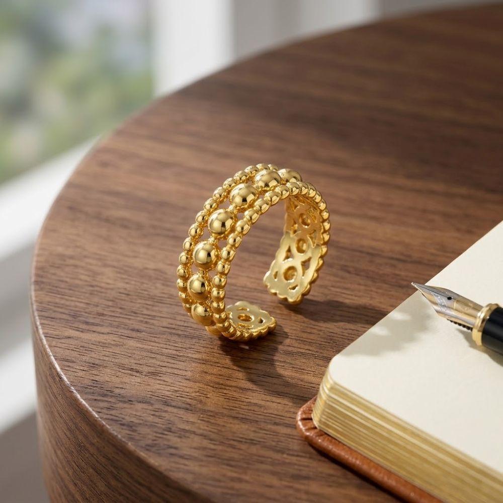 ANILLO ENCHAPADO ORO PELOT PS -2