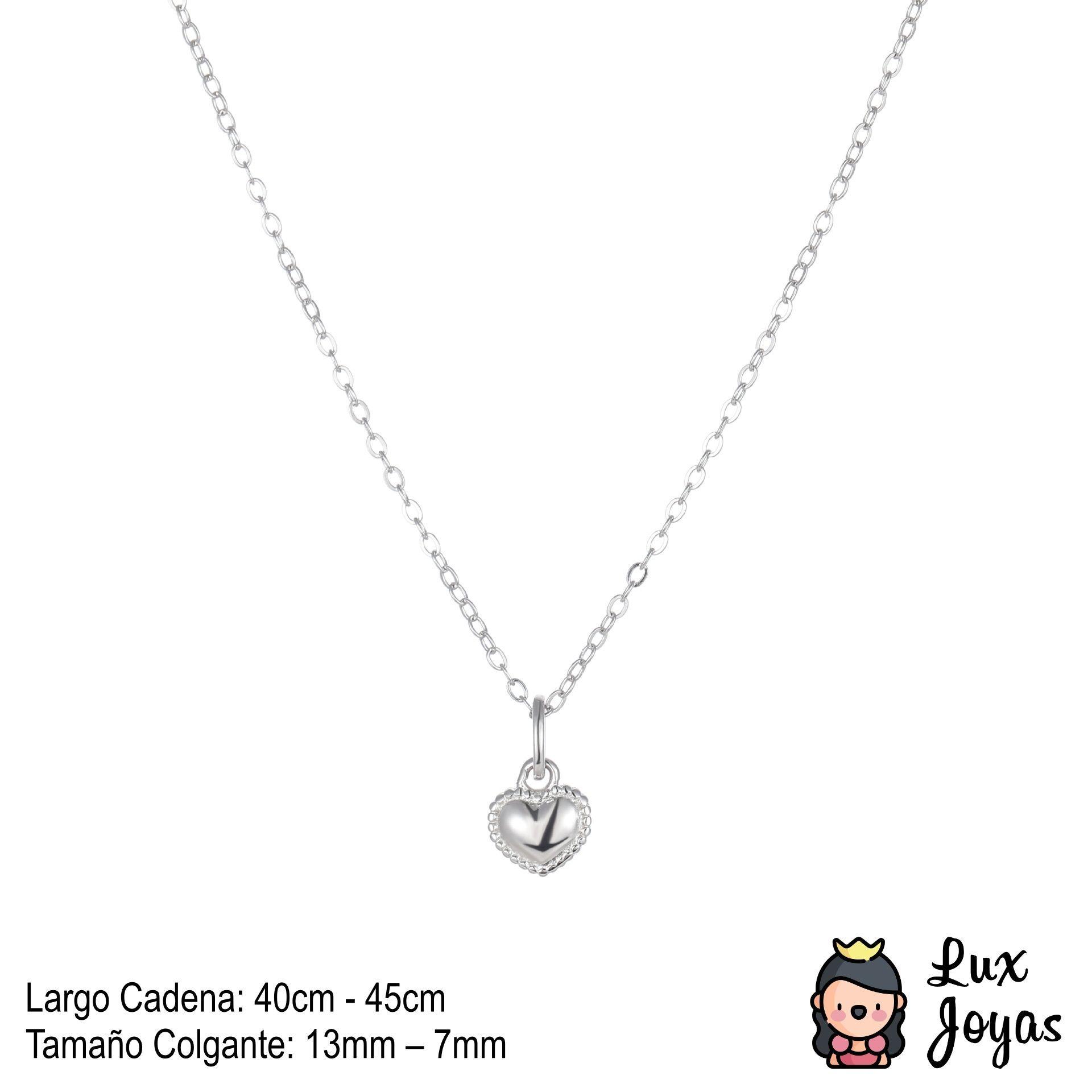 Collar Plata 925 Corazón Borpel-2
