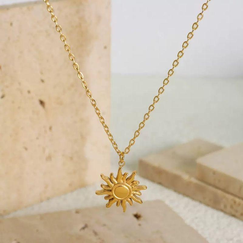 Collar Baño Oro 18k Sol-2