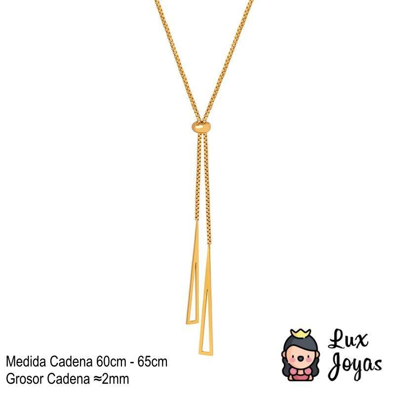 Collar Baño Oro 18k Cadena Ajustable-4