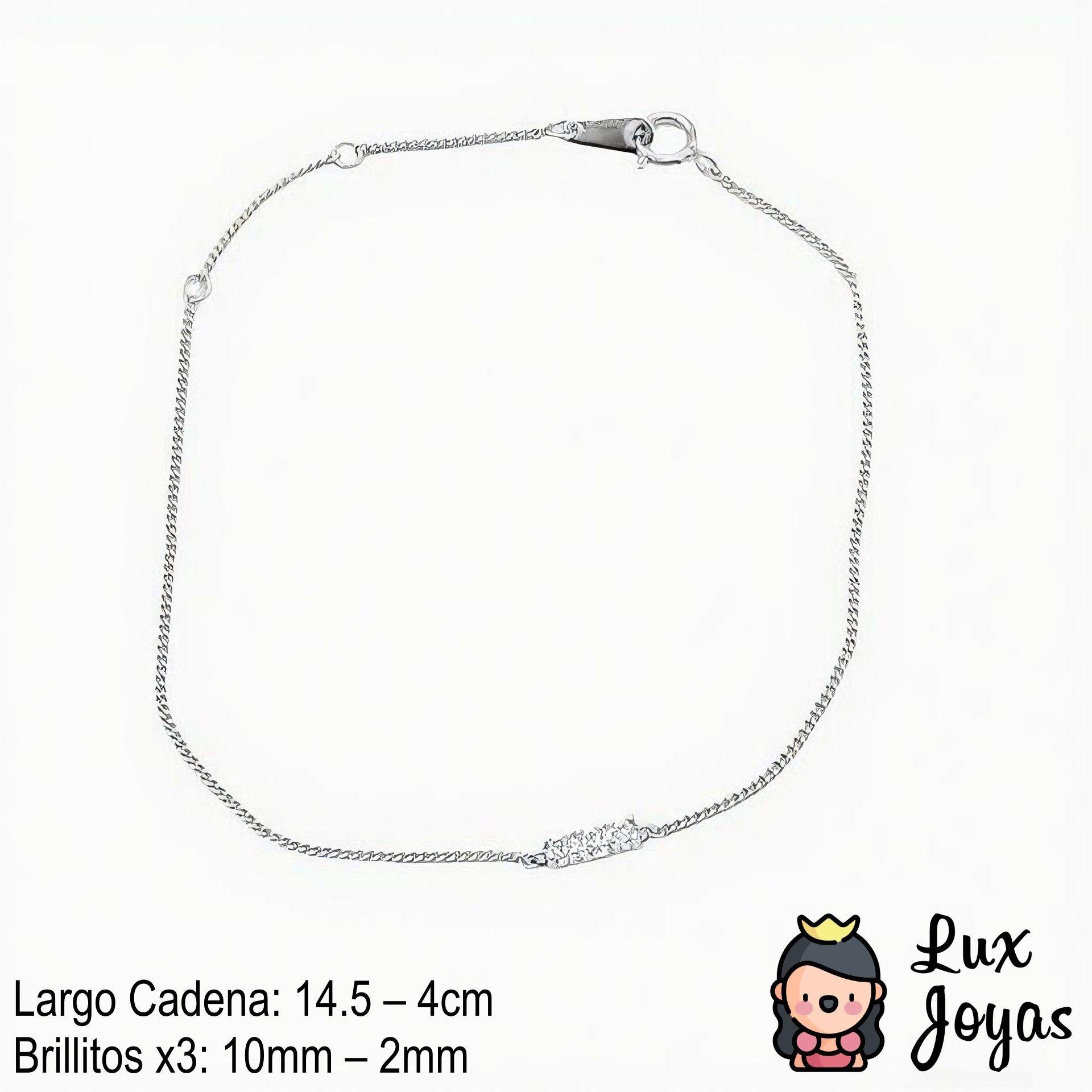 Pulsera Plata 925 Brillitos X3-2