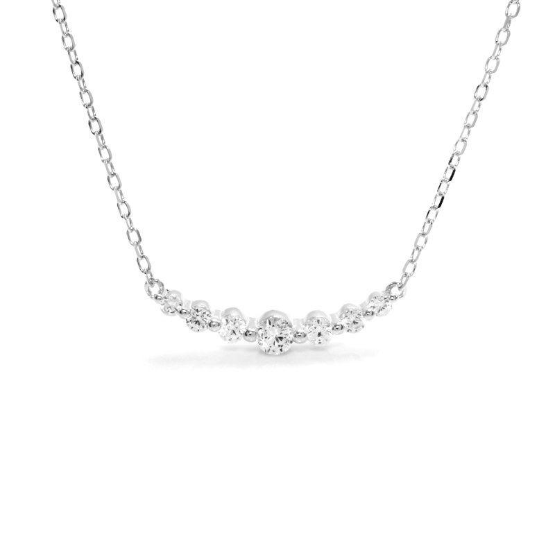 Collar Plata 925 Puntos Luz X7-0