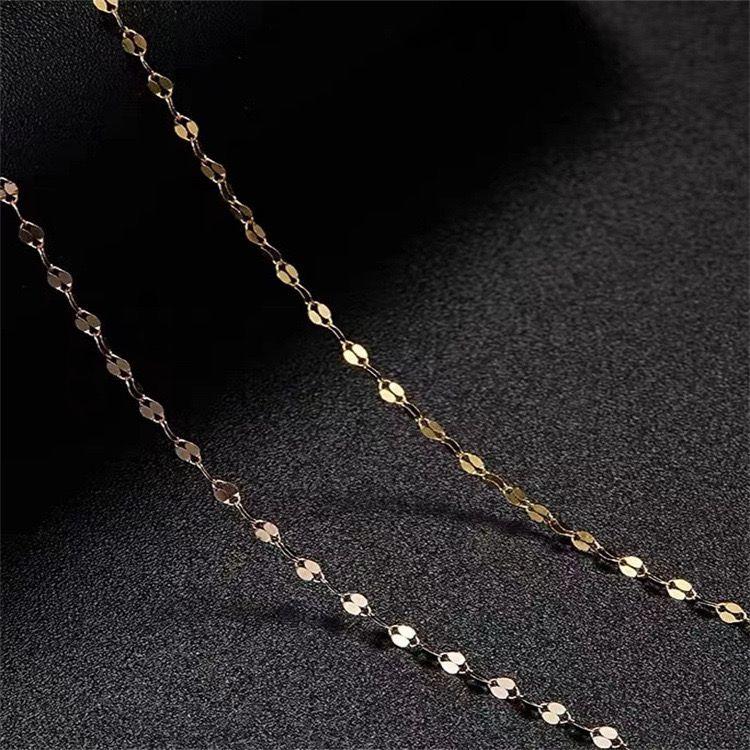 CADENA DISEÑO 45CM ORO ROSADO 18K-1