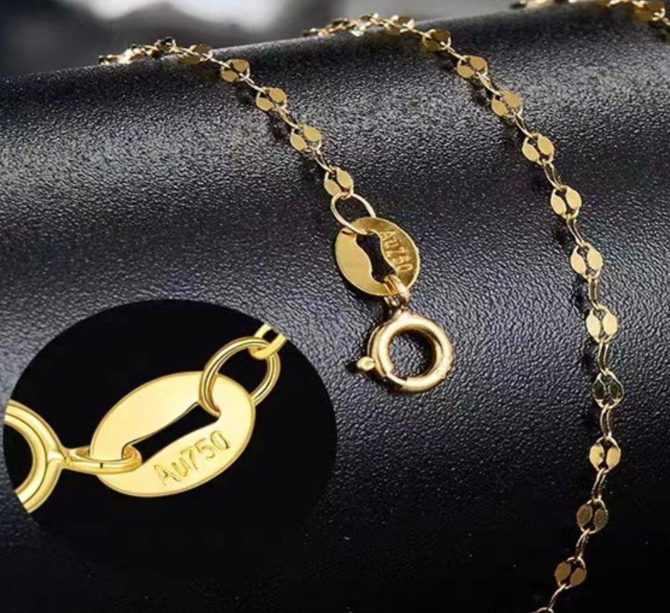 CADENA DISEÑO 45CM ORO ROSADO 18K-2