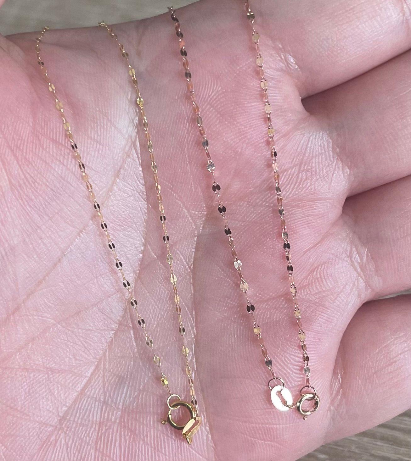 CADENA DISEÑO 45CM ORO ROSADO 18K-3
