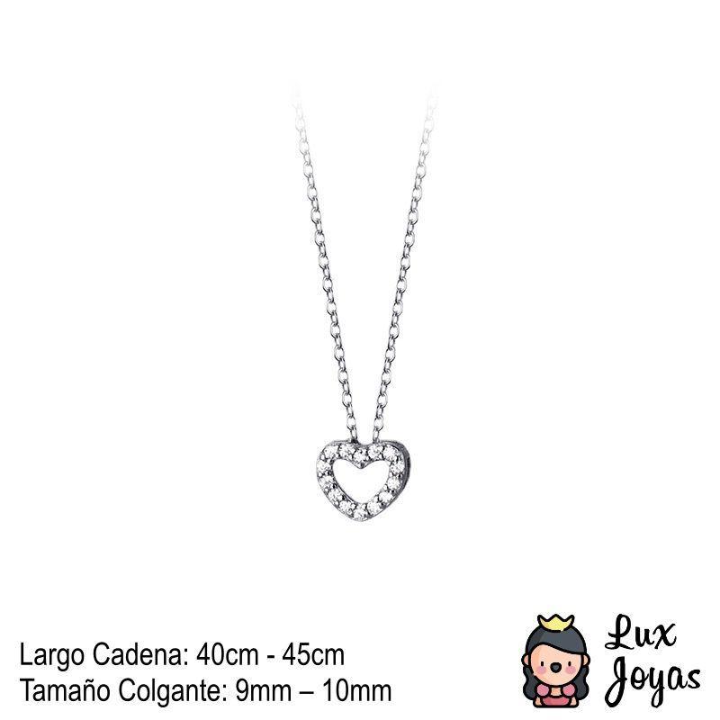 Collar Plata 925 Corazón Bor Bri S-2