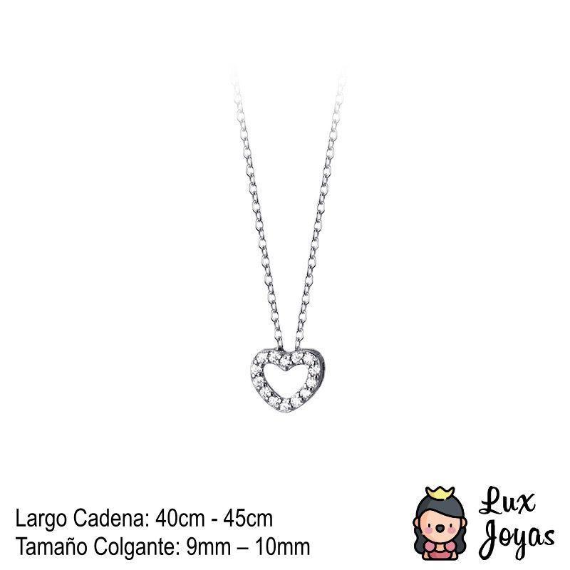 Collar Plata 925 Corazón Bor Bri S-2
