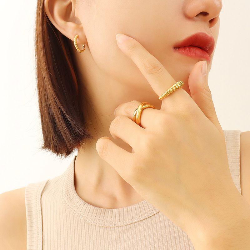 Aros Baño Oro Amarillo 18k Argolla Diseño-3