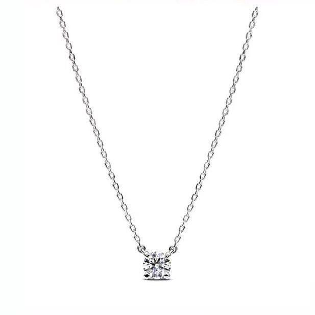 Collar Plata 925 Punto De Luz 4p-0