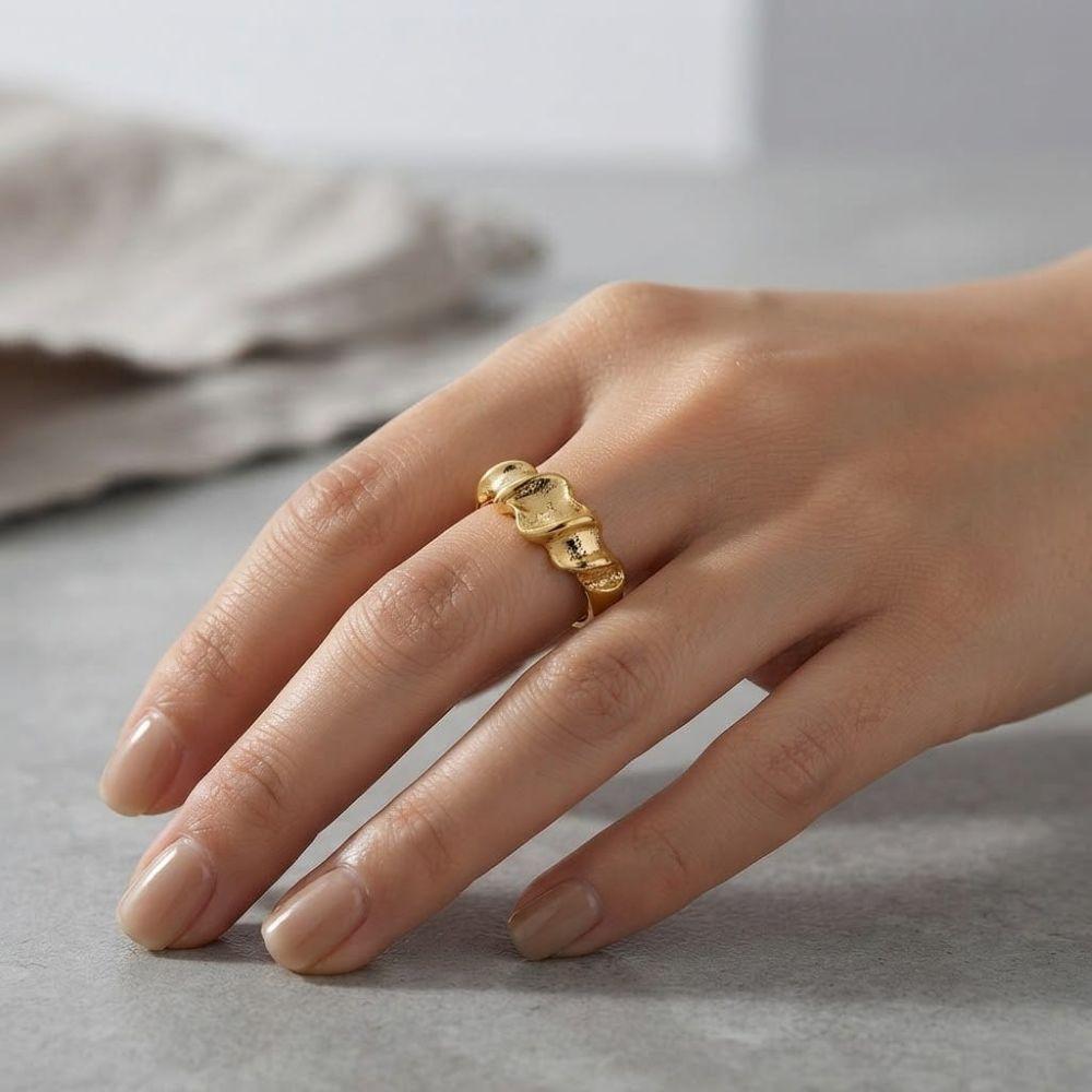 ANILLO ENCHAPADO ORO BAMBOO -2