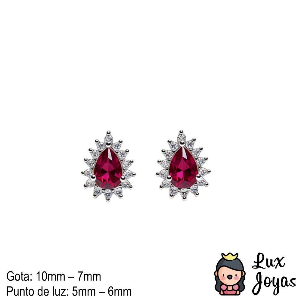Aros Plata 925 Gota Roseta-2