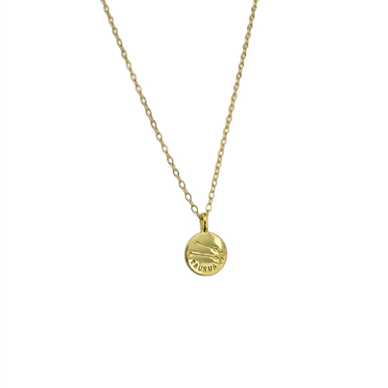 Collar Plata 925 Tauro Signo Zodiacal-0
