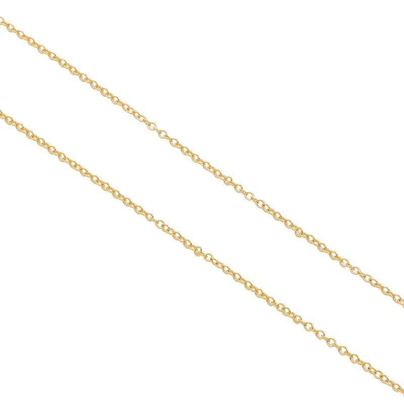 Cadena Baño Oro Amarillo 18 Kilates Eslabones L-0