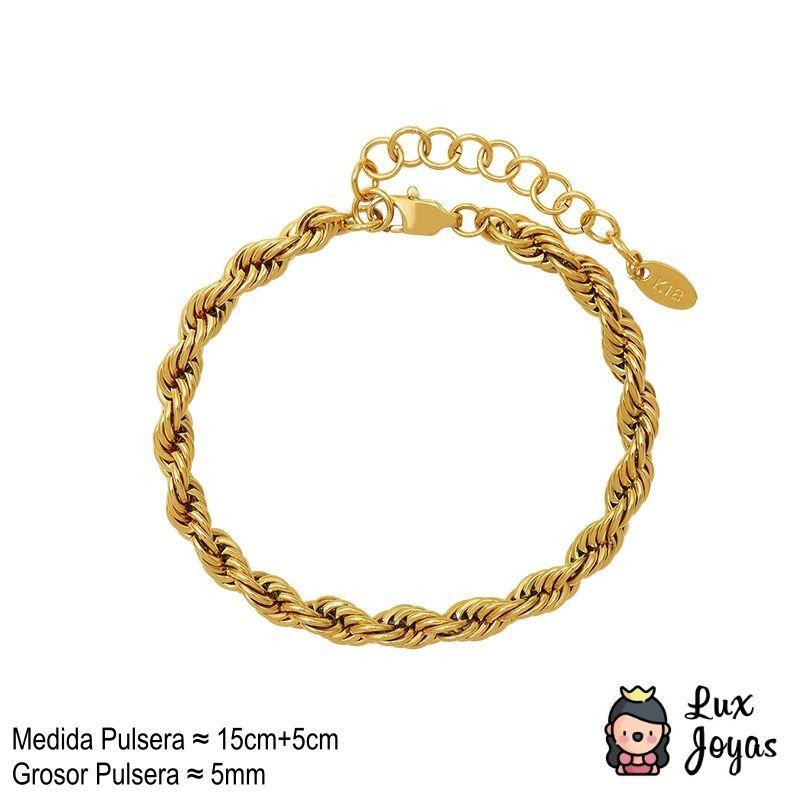 Pulsera Baño Oro 18k Turbillon-4
