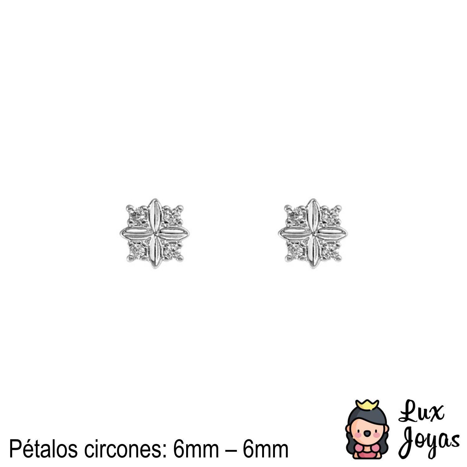 Aros Plata 925 Cuatro Pet Bri-2
