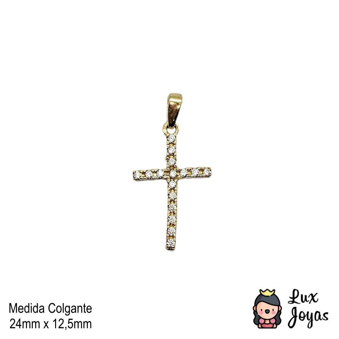 Colgante Cruz Circones Oro Au750 - 18k Italiano-2