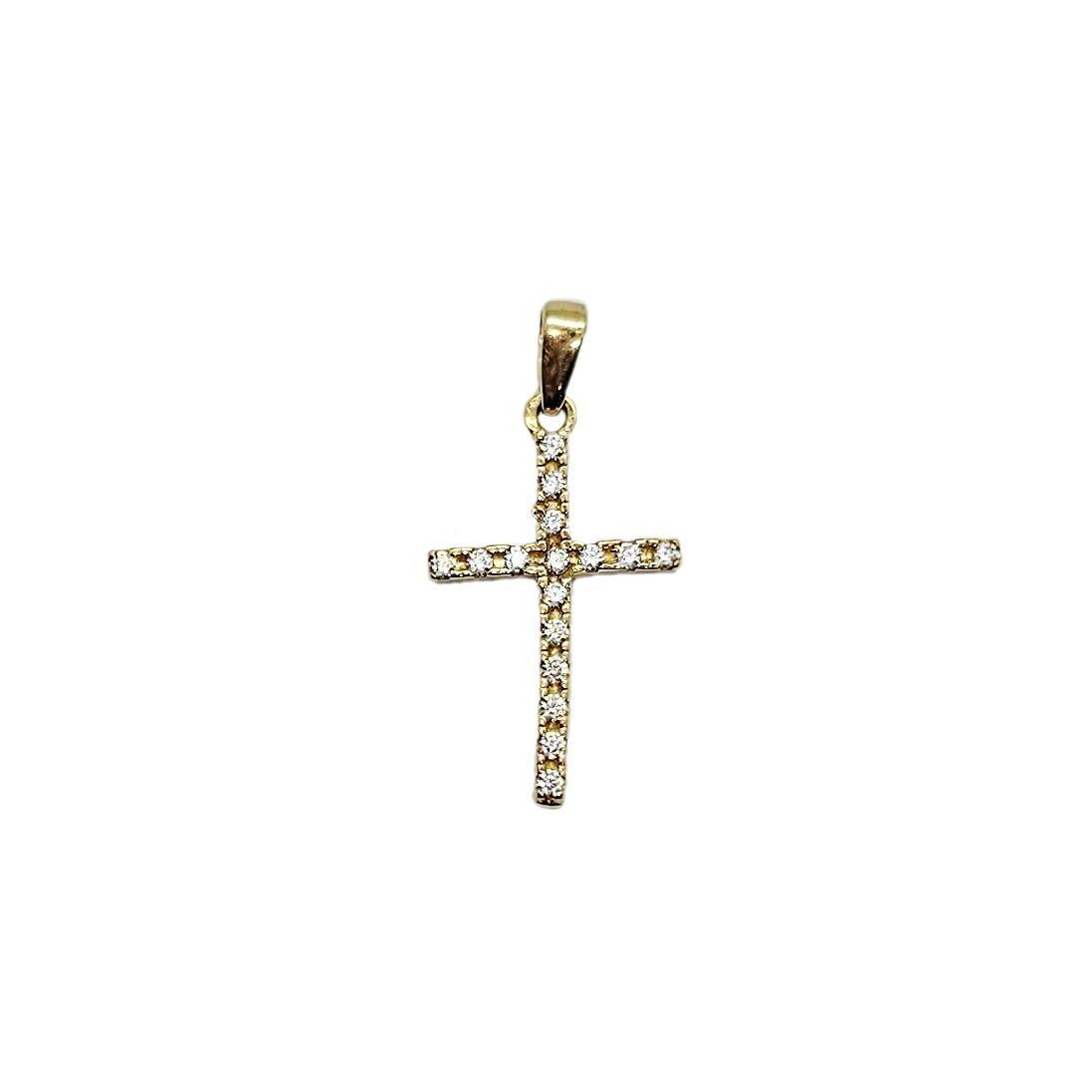 Colgante Cruz Circones Oro Au750 - 18k Italiano-0